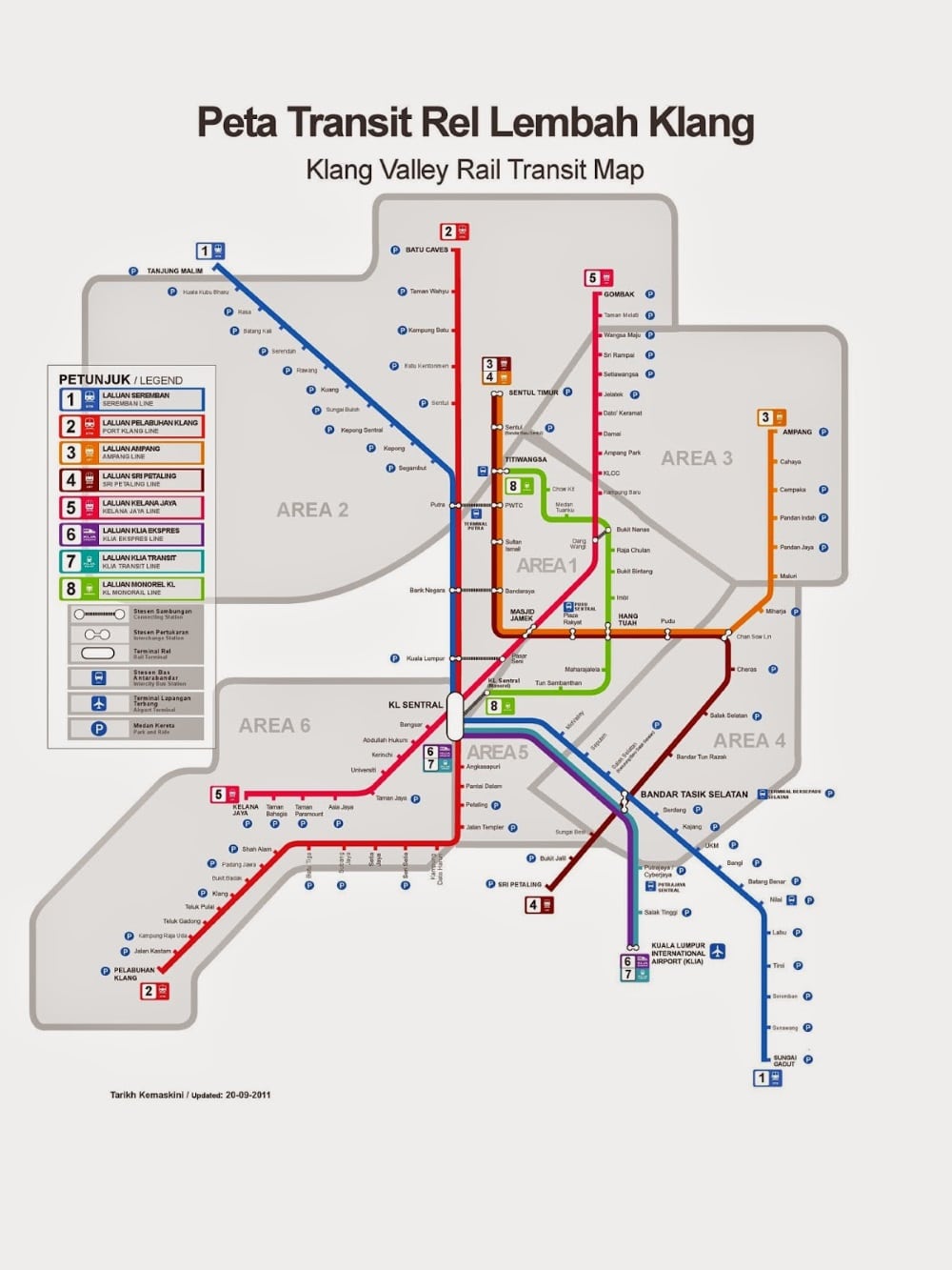 Malaysia LRT Network